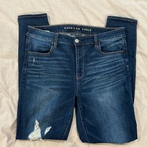 American Eagle Hi-Rise Distressed Jeggings